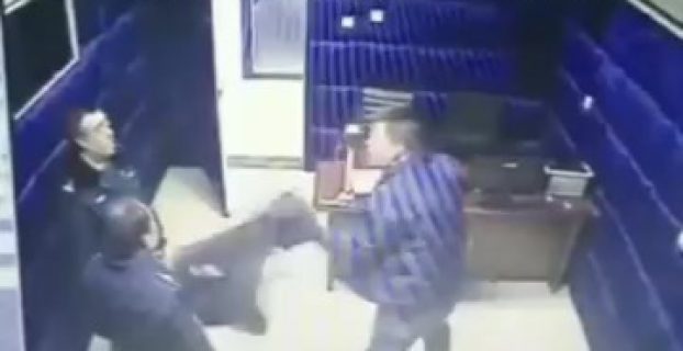 TERMINATOR: One Suspect Beats Up Three Cops In Interrogation Room