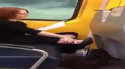 Disgusting Woman in Public Eats Dead Skin off of her Feet 