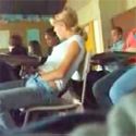 That horny?  Teenager Fingers during Class