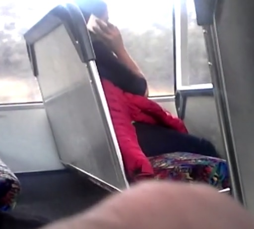 Pervert Jerking Off On Hot Girl On Bus