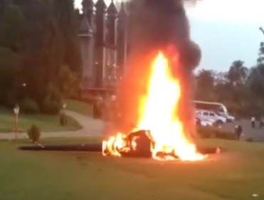 Helicopter Carrying Bride to Be Crashes and Burns her Alive