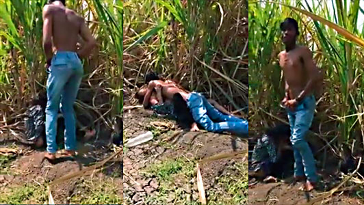 Unfaithful wife is found by his male and they even fight 