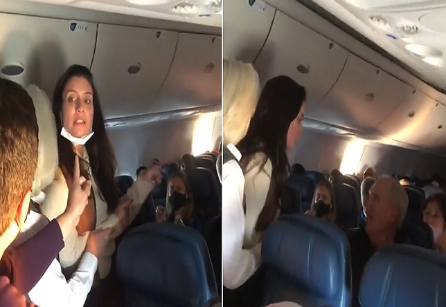 Woman Punches Elderly Man Over Heated Mask Dispute