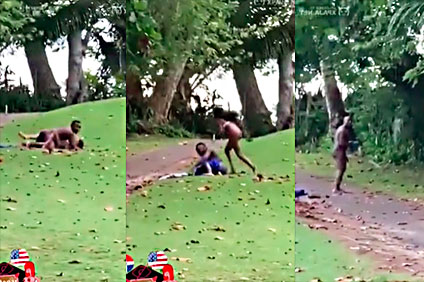 Manager of a ball team catches him fucking and they even run away 