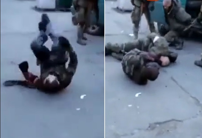 Ukrainian Troops Commit War Crime by Shooting Captured