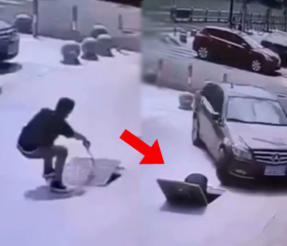 Bad Day on the Job for this Gas Station Worker.