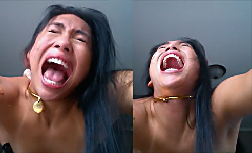 She says no, but he breaks her anus into pieces and really cries