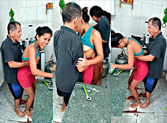 My friend's perverted grandfather wants to fuck my ass the hard way 