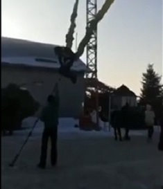 Never Trust a Human Slingshot Ride in Kazakhstan