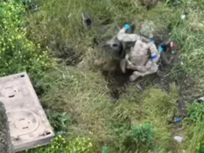 GRAPHIC: Ukrainian Soldier Steps on Landmine Blowing Off his Legs
