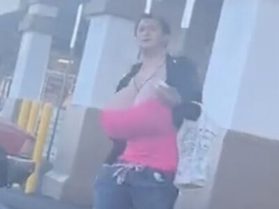 SPOTTED: Transgender Drug Addict with HUGE Tits.