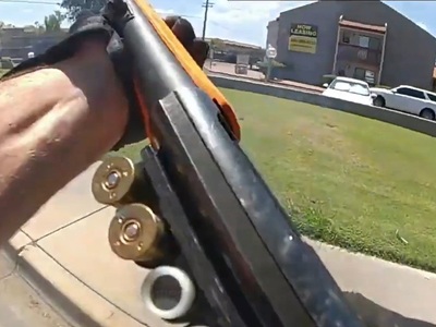 DAMN: Cop Does a Shotgun Driveby Shooting.