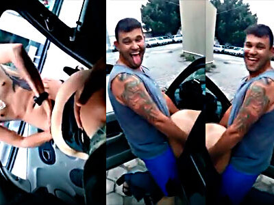 3 Drugged up Guy Violate Girl in a Car.