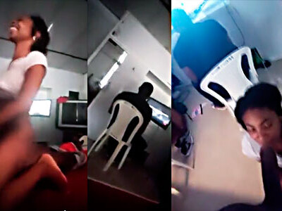 Sneaky GF Cheats, While He Plays his Video Game.