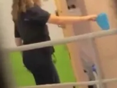 REAL: Female Prison Guard Caught going in Cell