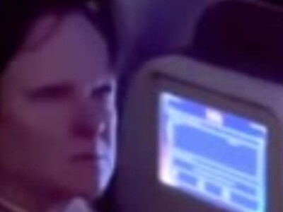 Demonic Woman on a Plane