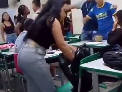 Well this Girl Fight Escalates very Quickly