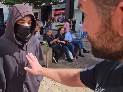 Masked Antifa Soy Boy Steps to Alpha Male, FAFO!