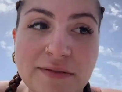 Pretty French Tourist is Stalked on the Beach by Black illegal