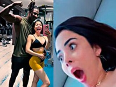 First time in the ass with such a huge cock and she screams brutally