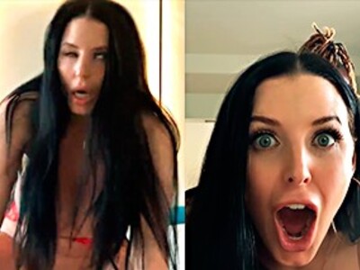 Poor thing, they're tearing her anus apart and she's screaming quite a bit.