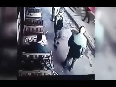 Assailant Opens Fire on Man on Crutches and is Instantly Shot Dead