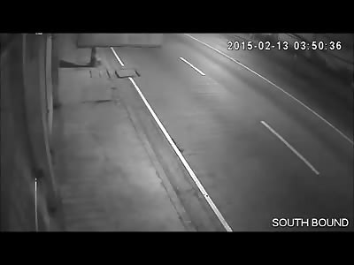 Distracted Pedestrian is Hit by Car While Crossing the Street... Not a Good Friday 13th for this Guy