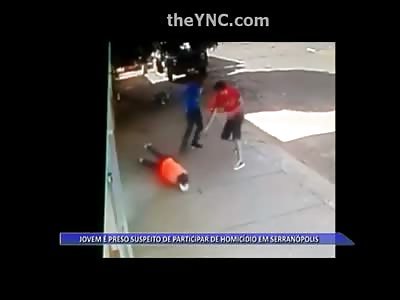 Man is Executed at Point Blank Range in the Streets of Brazil 