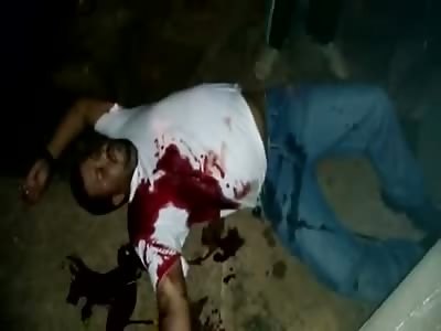 Man Agonizing to His Death After Being Shot