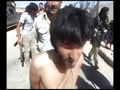 Dead Men Walking..2 Are Led to Slaughter as Crowd Gathers to Watch 