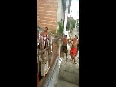 Thief Brutally Beaten with Sticks and Stones at a Celebration