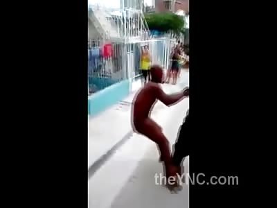 Police Drag Naked Rapist from Home and Beat Him 