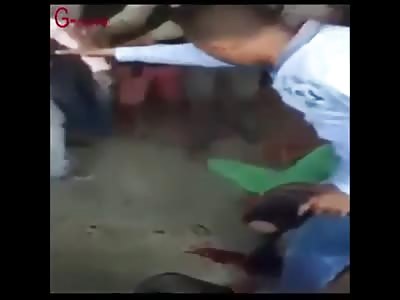 KARMA POLICE: Already Injured Thief Receives a Brutal Kick to the Face