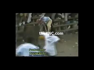 Man Impaled by Bull is Lifted off the Ground in Death 