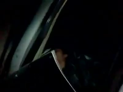 Guy Agonizes after Accident Holding his Already Dead Girlfriend in his Lap