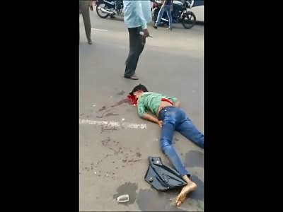 Creepy Death Man has his Eye Busted Out 