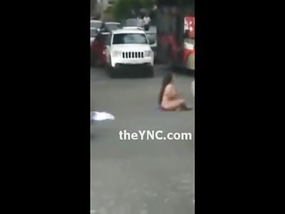 Crazy Naked Woman has Finally Had Enough