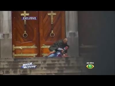 A Homeless Man Save a Female Hostage but He's Killed in the Process .. Then Police Unload on the Hostage taker