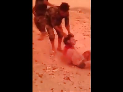 Brutal Pocket Knife Beheading of a Shirtless ISIS Fighter During a Red Dawn