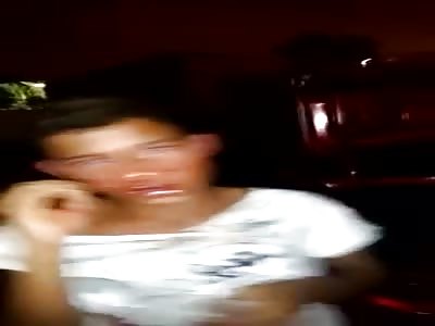 Crying Thugs are Caught By Police and Forced to Kiss Each Other After being Beaten