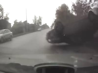 Girl in Red Thong Ejected From Car Flips Over in Spectacular Fashion ... All Caught on Camera