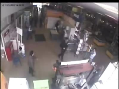 STRESS: Woman Goes Berserk on a Lotto Machine in a Supermarket