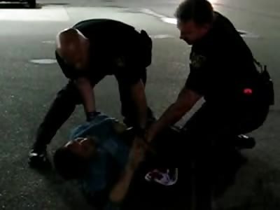 Police Taze the Most Dramatic Man Ever who just Wont Shut Up