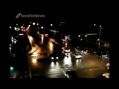 Female Joggers taken out by Suv hit and Run Driver (Left Side of Screen)