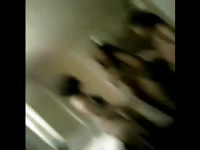 Black Girl Strippers in Thongs and Big Booty Fight in the Locker Room