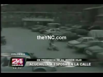 Man Stabs his Girlfriend 30 Times in Murder Attack caught on Video 