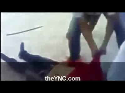 Animals Cut the Ear off of Corpse in the Dirt...