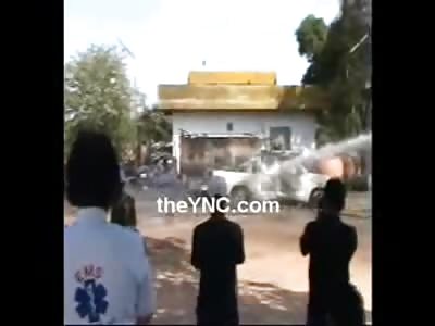 This Guy wasnt Fast Enough....Burned Alive by Exploding Fuel Tank 