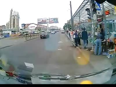 Inpatient Grandmother Running Across Street is Badly Plowed over by Car