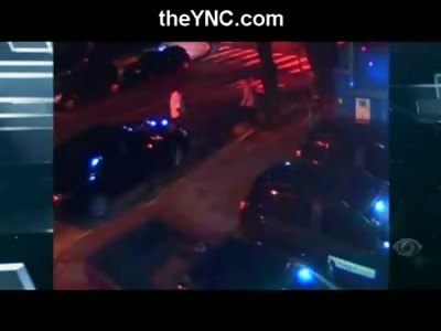 Police Officer Shot to Death in Quick Gun Battle caught on Security Camera 